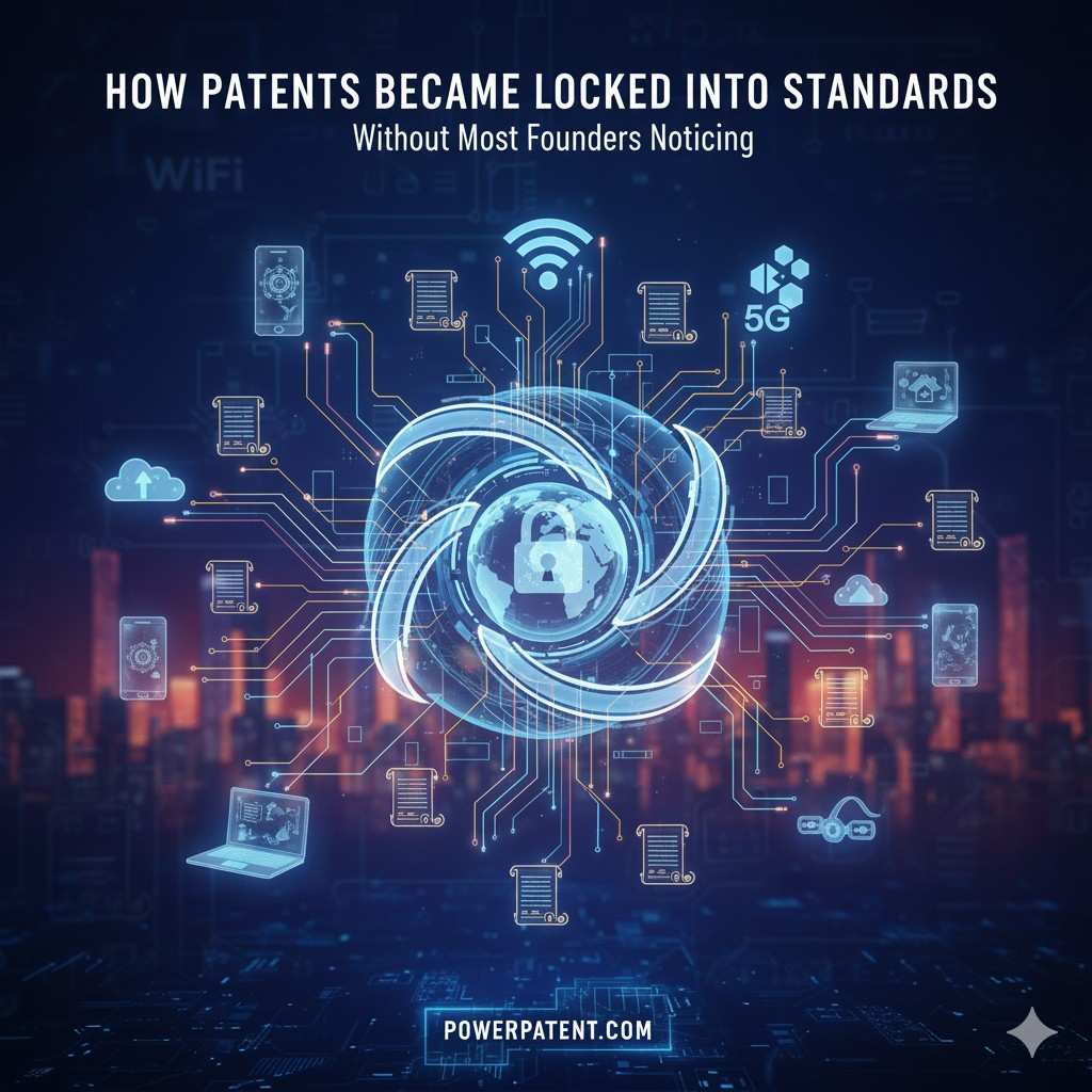 Startups can do this too. The myth is that standards are only for giants. In reality, small teams often invent the core ideas. They just fail to protect them.
