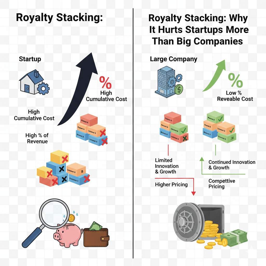 Investors worry that future growth will be capped or that exits will be discounted because acquirers inherit the royalty mess. Even if the product is great, messy IP economics can kill deals.