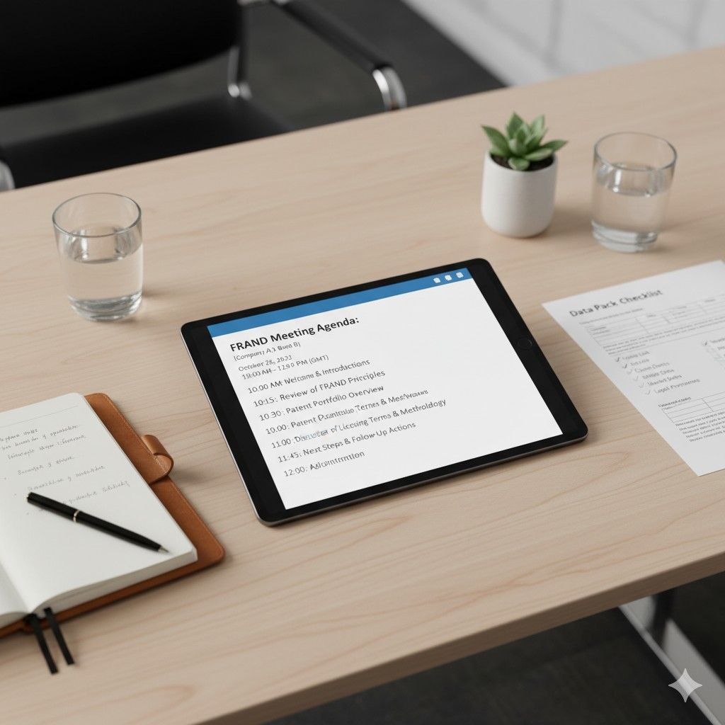 If your goal is to establish credibility first, the agenda should emphasize understanding and transparency. If your goal is to move toward terms, the agenda should build toward that, step by step.