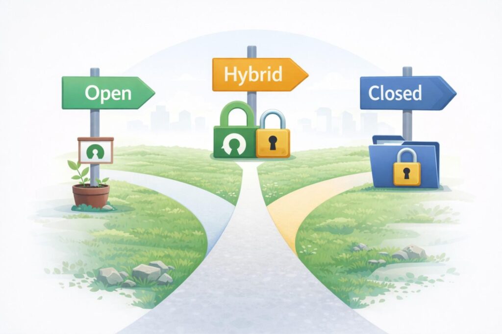 Some of the strongest companies share core tools while protecting key value layers. They open what helps adoption and close what supports revenue. The license is the tool that draws that line.