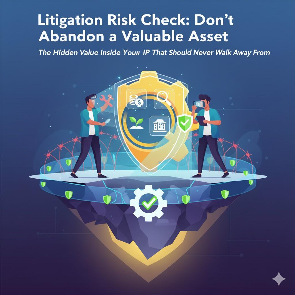A litigation risk check helps prevent this by showing you where your team must take action now. It reminds you that the value of your idea does not lie in the code alone. It lies in the rights that prove you were the one who built it first.