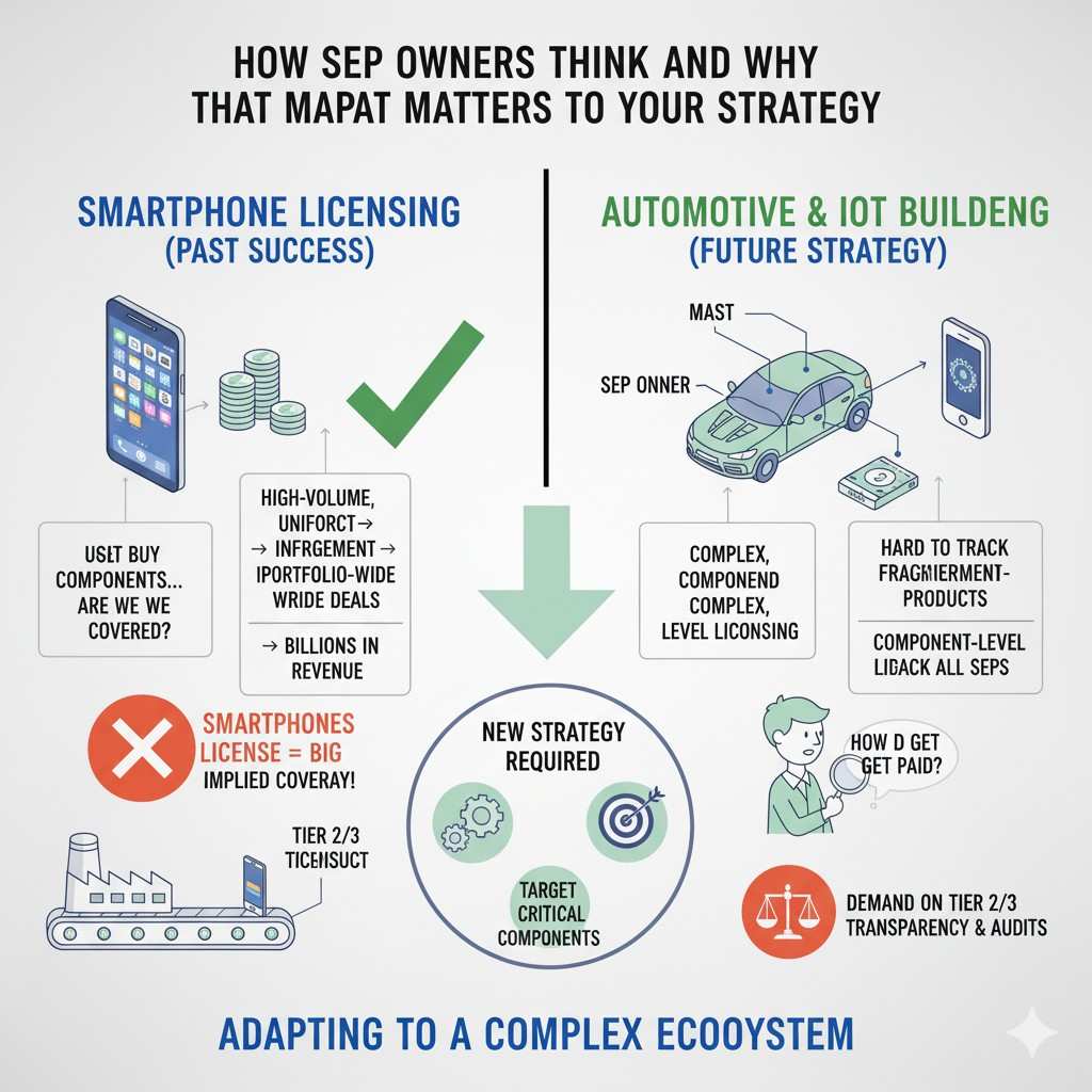At the end of the day, SEP licensing is a negotiation between businesses with different incentives. When you understand how the other side measures success, you can shape your own moves more effectively.