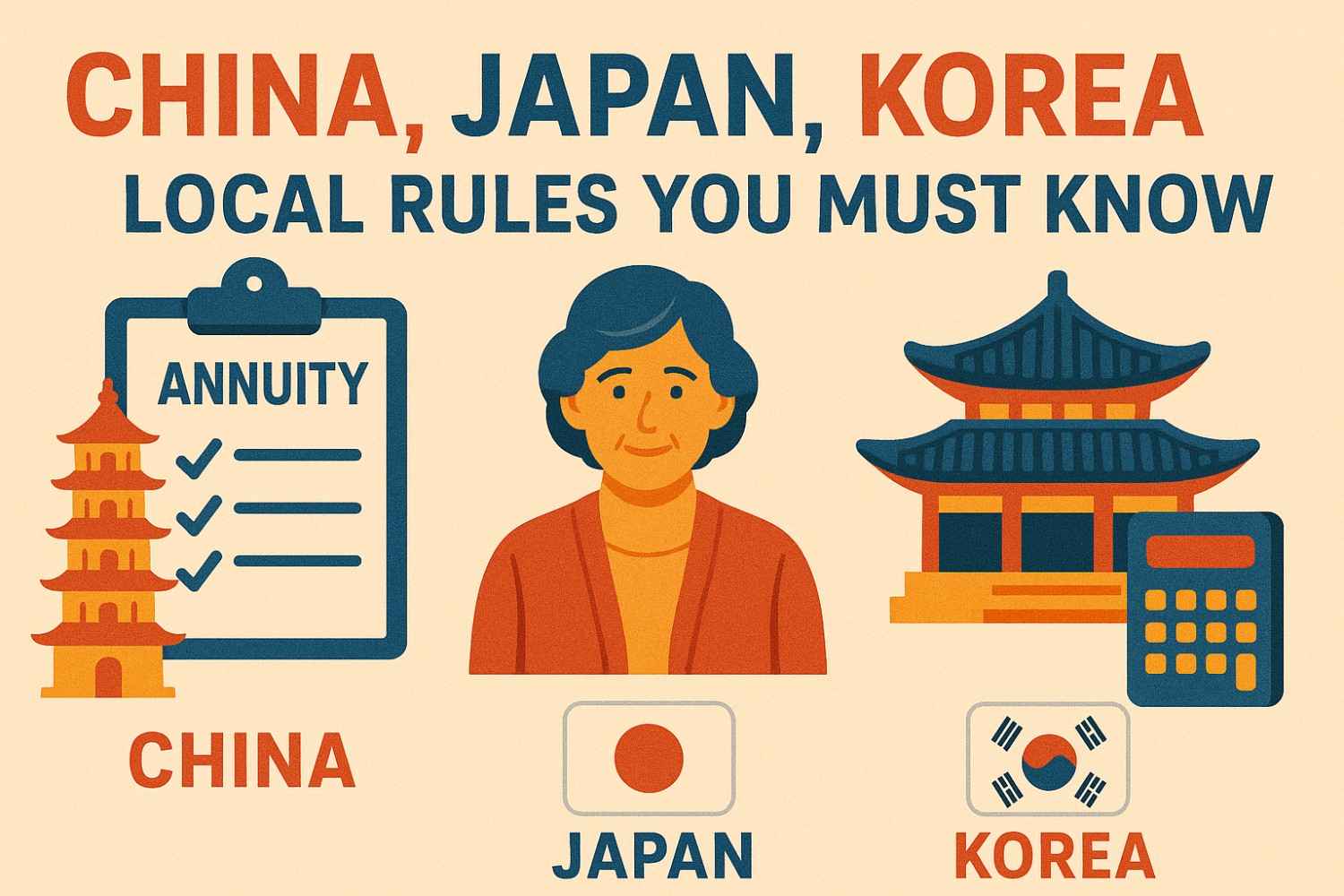 China, Japan, Korea Annuities: Local Rules You Must Know
