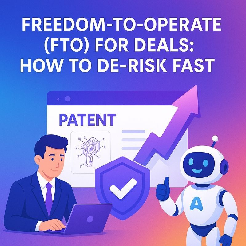 Freedom-to-Operate (FTO) for Deals: How to De-Risk Fast