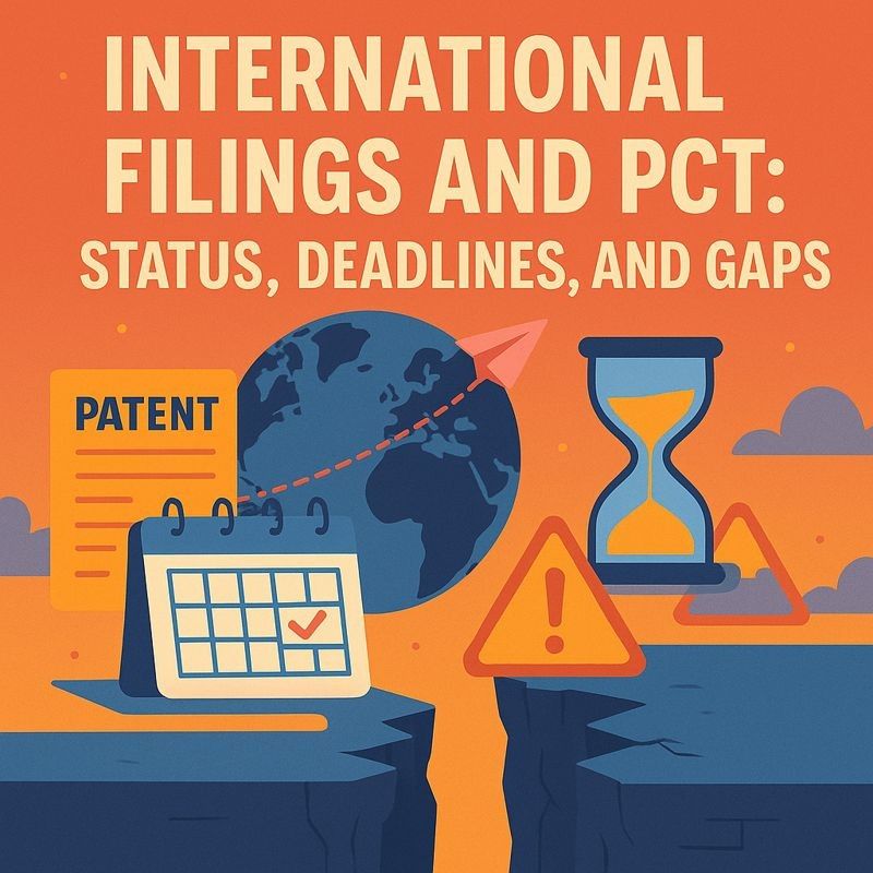 International Filings and PCT: Status, Deadlines, and Gaps