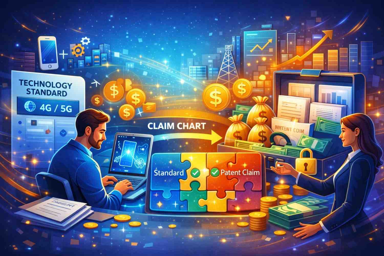 Claim Charts for SEPs: Step-by-Step Essentiality Mapping