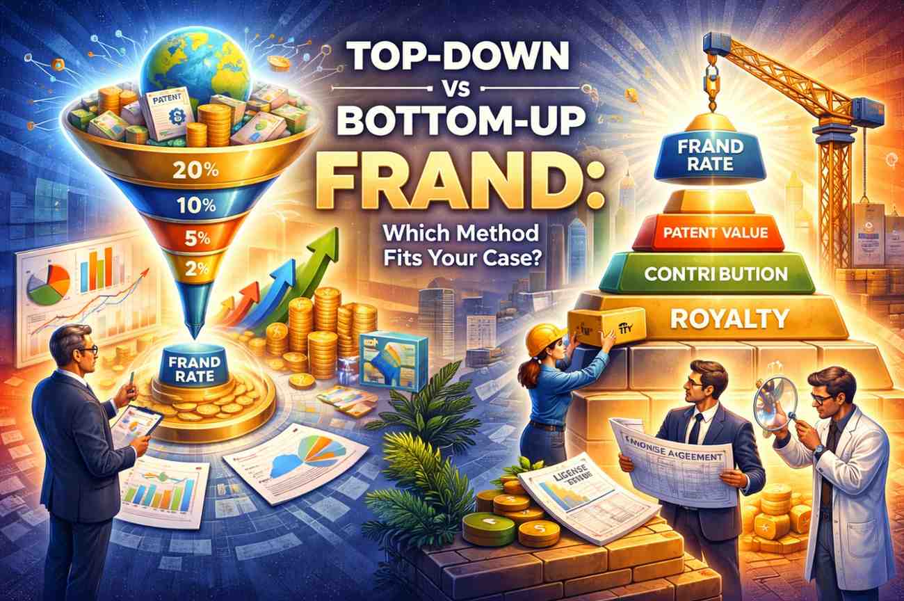 Compare top-down and bottom-up FRAND approaches to find the right valuation path for your SEP dispute or negotiation.