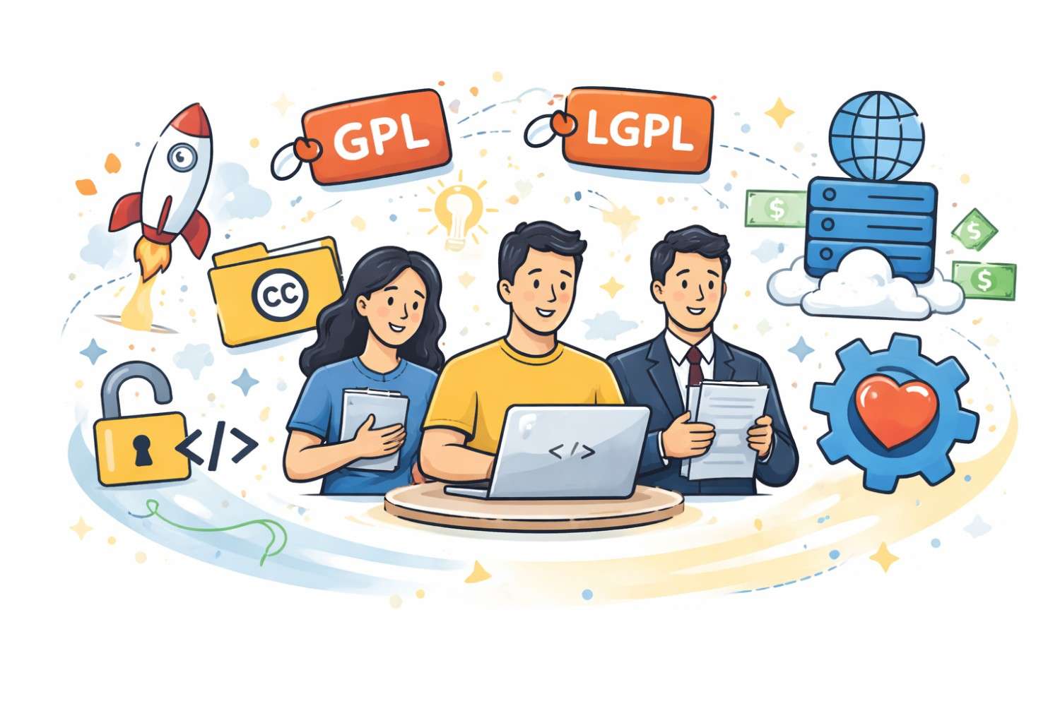 Confused by copyleft? This guide explains GPL, LGPL, and AGPL in simple terms so startups can avoid surprises.