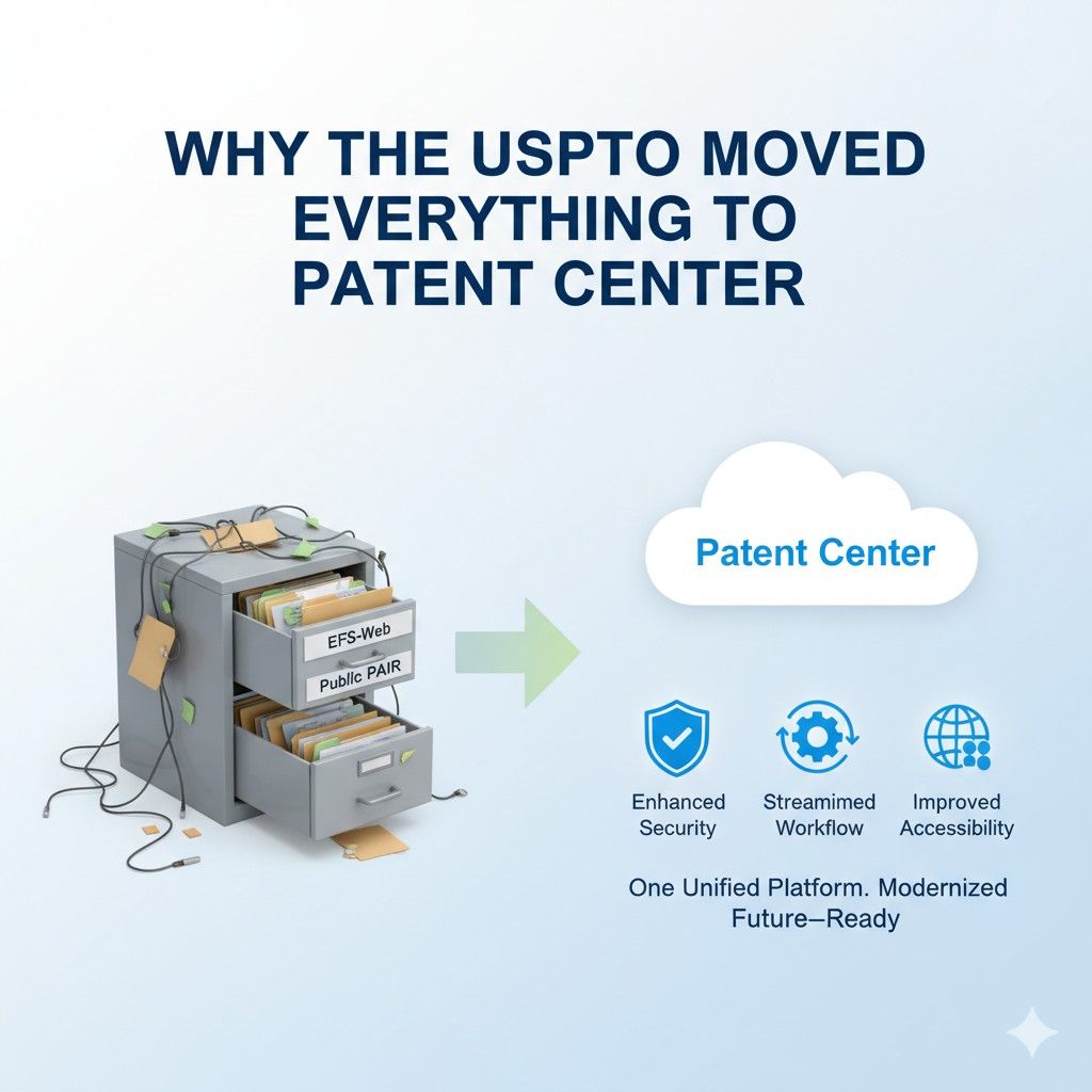 For businesses, this meant wasted hours, missed notices, and confusion around who could see or edit an application. The USPTO knew this was a problem, especially as more startups began filing without big law firms. Patent Center was built to support speed, not paperwork.