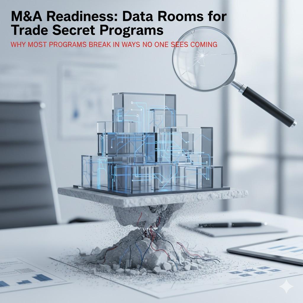 A trade secret program that lives in people’s heads is invisible during diligence. Invisible assets do not survive scrutiny.