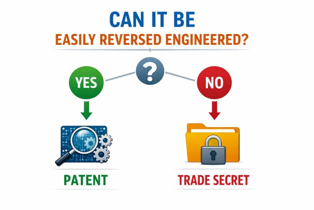 If your product ships, gets used, or runs in front of customers, what happens next? Can a smart competitor observe it, test it, or inspect it and understand how it works?