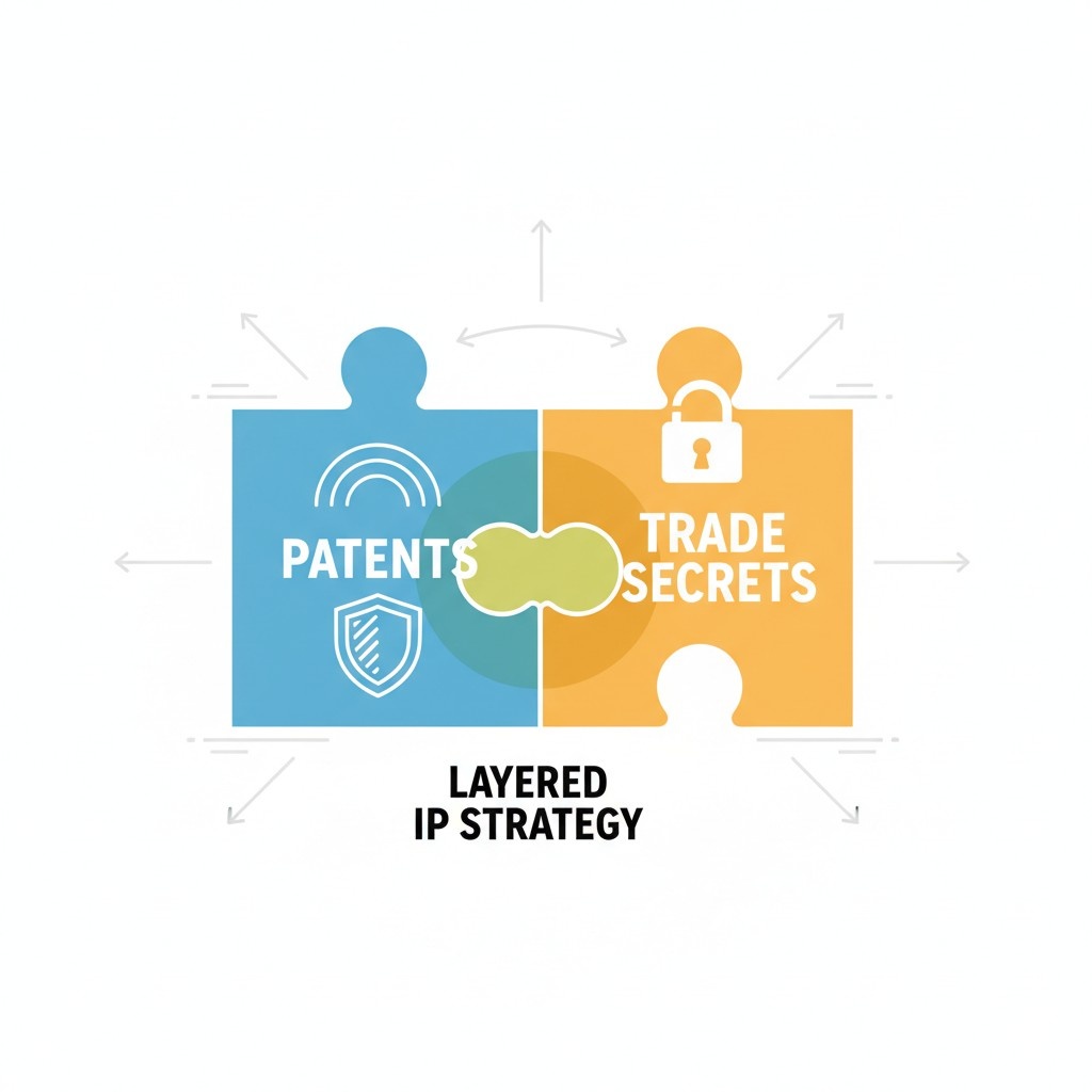 When you rely only on secrecy, you risk leaks, employee exits, or reverse engineering. The false choice forces you to accept one type of risk when you could reduce both at the same time.