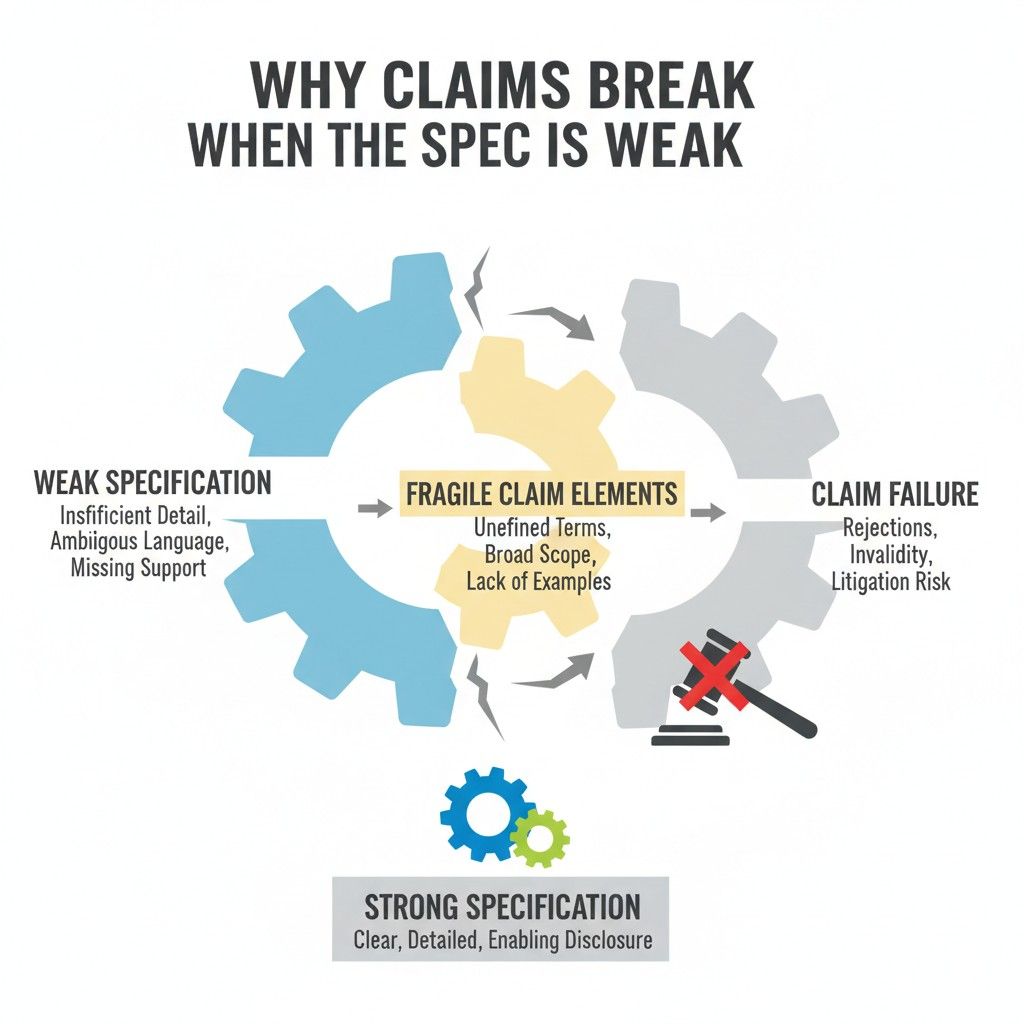 They work on what is written. If the spec never clearly states that exact feature, step, or behavior, the claim has nothing solid to stand on.