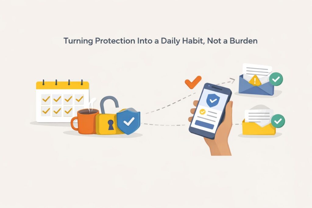 Short modules can clearly state these defaults. For example, what information stays internal by default. What version of a document is safe to share by default.