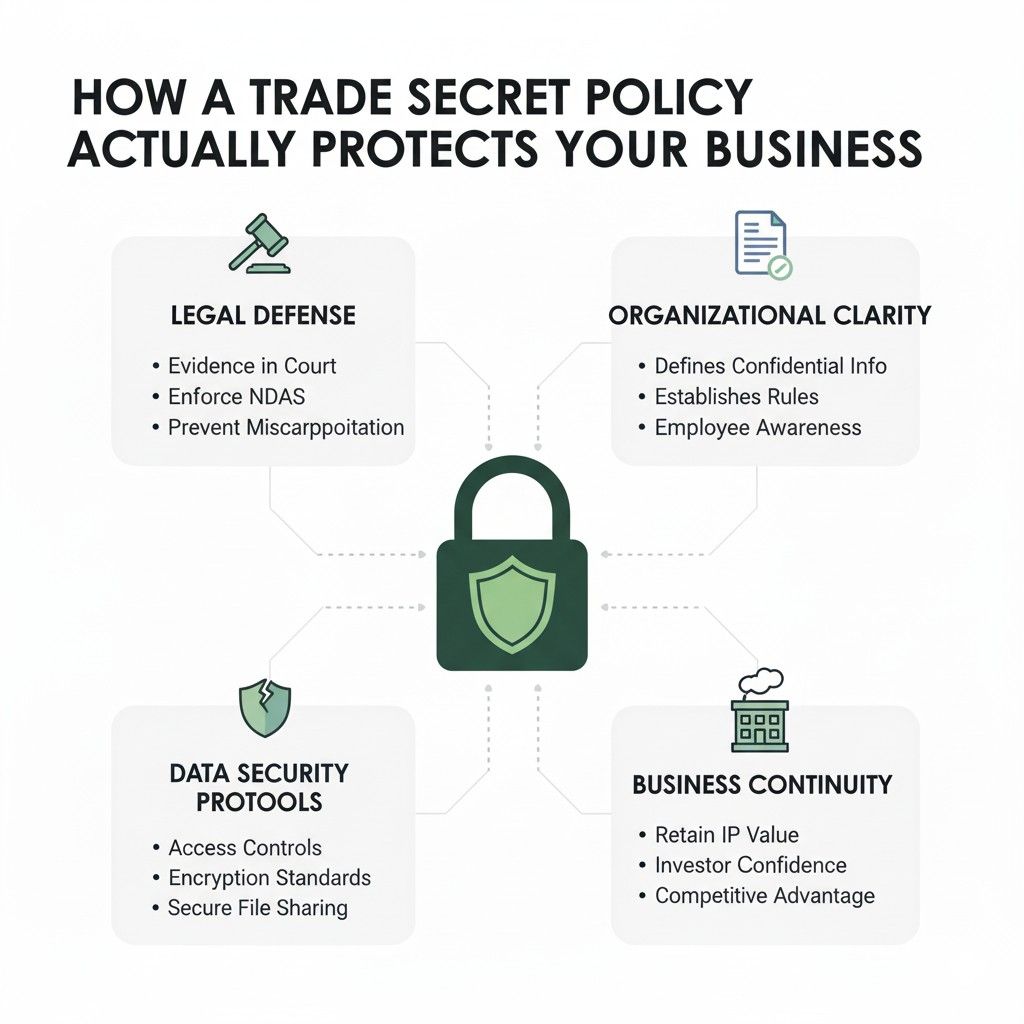 They signal that the company values its work and trusts its people to protect it. When explained well, employees understand the why, not just the rule.