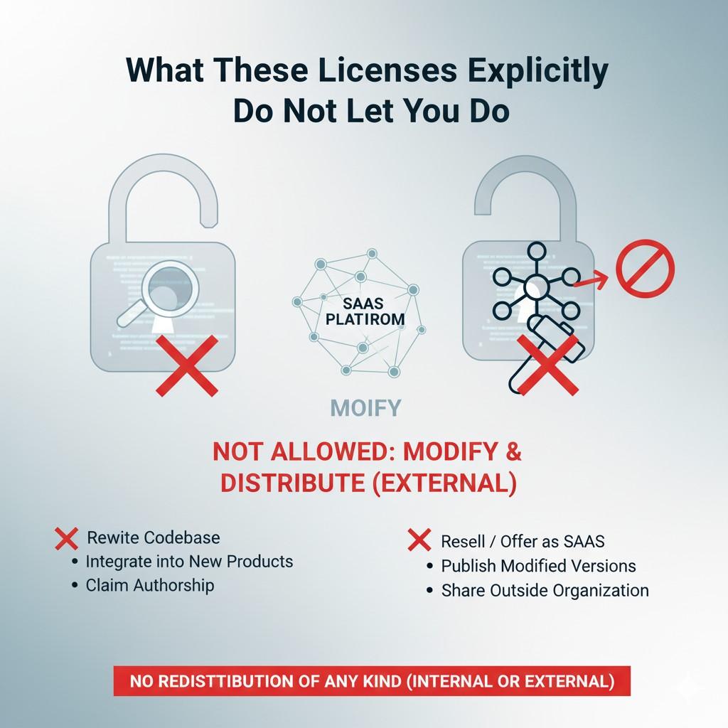 Some teams use source-available software to move fast, learn, and validate. Then they replace it. Others negotiate commercial terms once value is proven. Others avoid it entirely and build clean from day one.