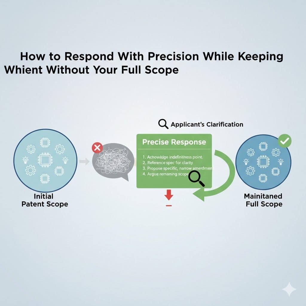 The difference between strength and shrinkage is intent. When you respond with precision and restraint, the patent becomes clearer without becoming smaller.