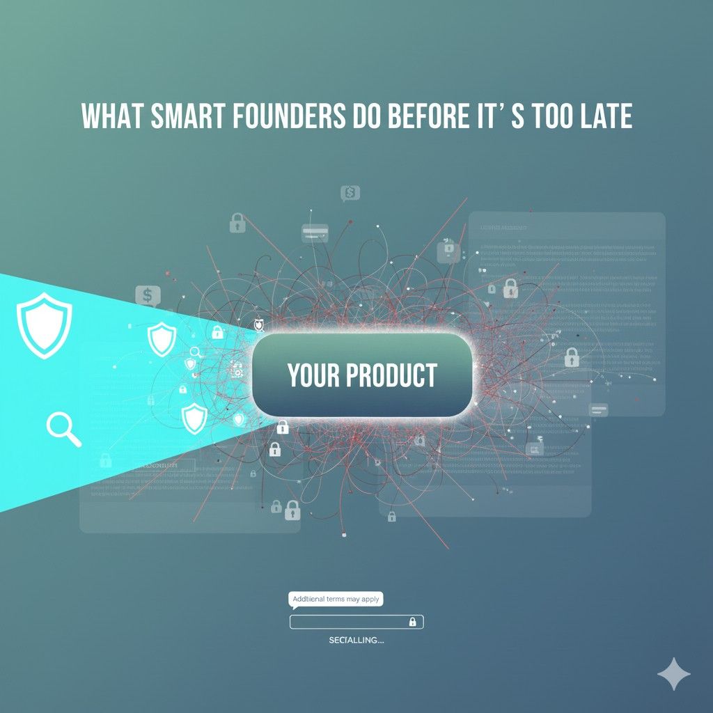 Smart founders look ahead just enough to stay free. They move fast, but they move with intent. That is how they build products that last and protect the value they create.