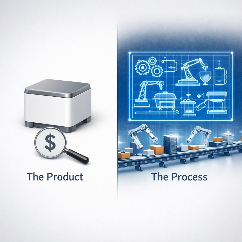 This is why process know-how compounds. Each improvement stacks on top of the last one. Over time, your company becomes hard to compete with, even if the product looks simple.