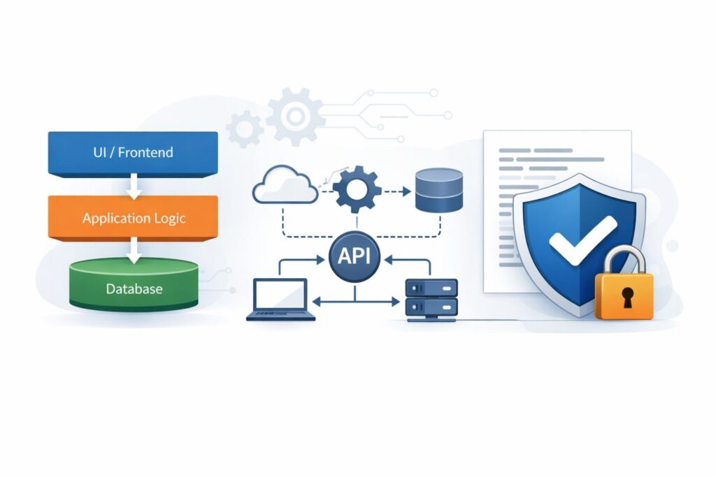 Maybe it improves speed. Maybe it allows scaling. Maybe it enables real-time responses. These explanations help show that the architecture is not arbitrary.