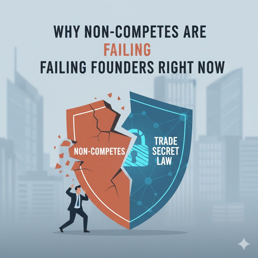 Non-competes do not answer these questions. They do not document invention.