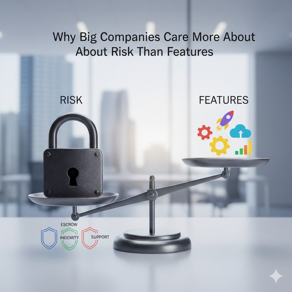 Speak directly about risk in your sales process. Invite questions. Show that you are not afraid of responsibility.