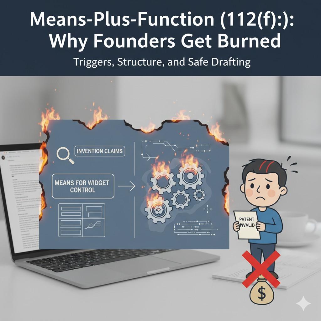 This is exactly where PowerPatent helps. Our platform guides founders to describe inventions in a way that stays flexible while avoiding silent traps like 112(f).
