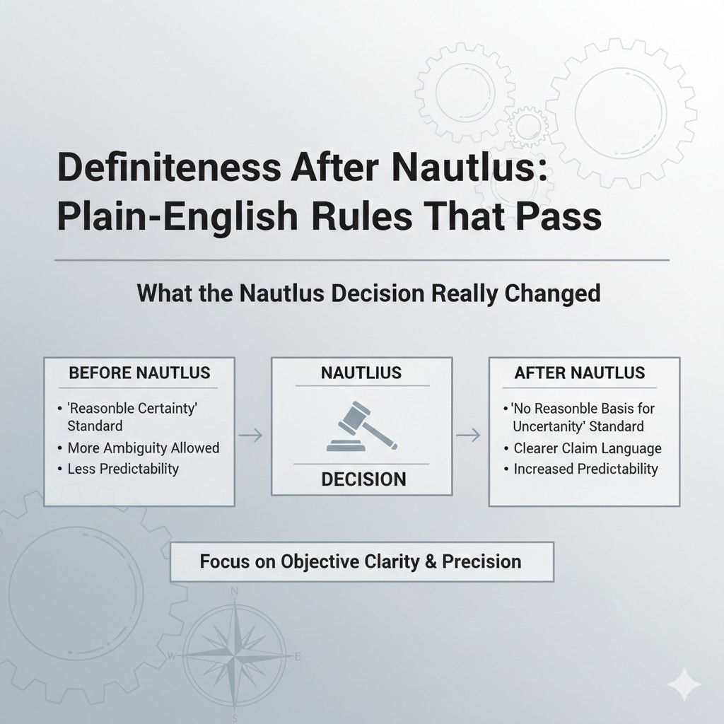 Businesses that embrace definiteness early spend less time fixing patents later and more time using them. This is where modern tools matter.