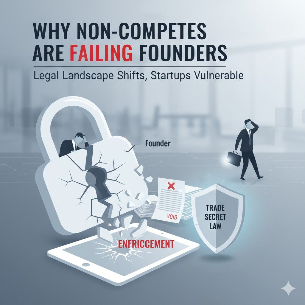Waiting is the enemy. Most protection failures happen not because founders chose the wrong tool, but because they waited too long. Non-competes encourage waiting by creating a false sense of safety.