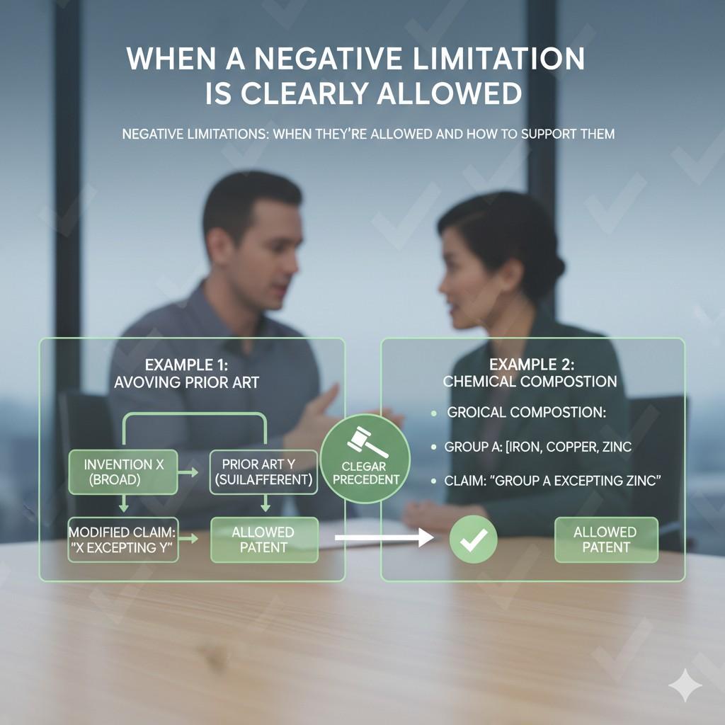 When the invention avoids that feature and explains why, the absence becomes part of the core idea.