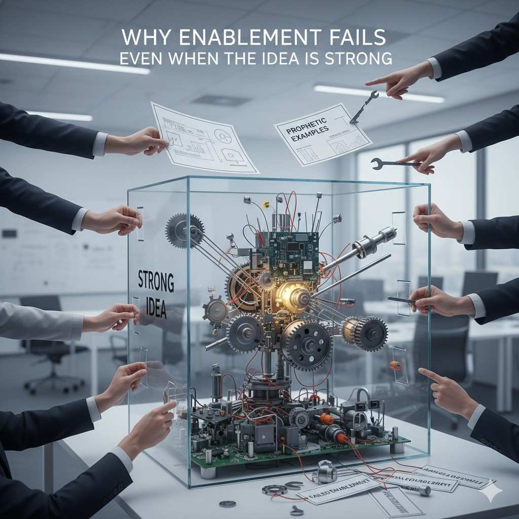 The platform guides users to explain mechanisms, decisions, and outcomes in plain language, while real patent attorneys ensure the explanations meet legal standards.