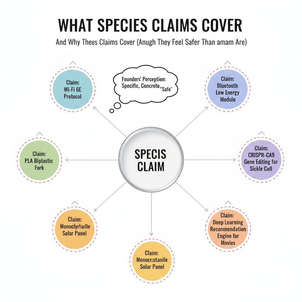 This kind of claim is closely tied to what exists today. It often mirrors your current product, architecture, or workflow. Because it matches reality so closely, it feels solid and defensible.