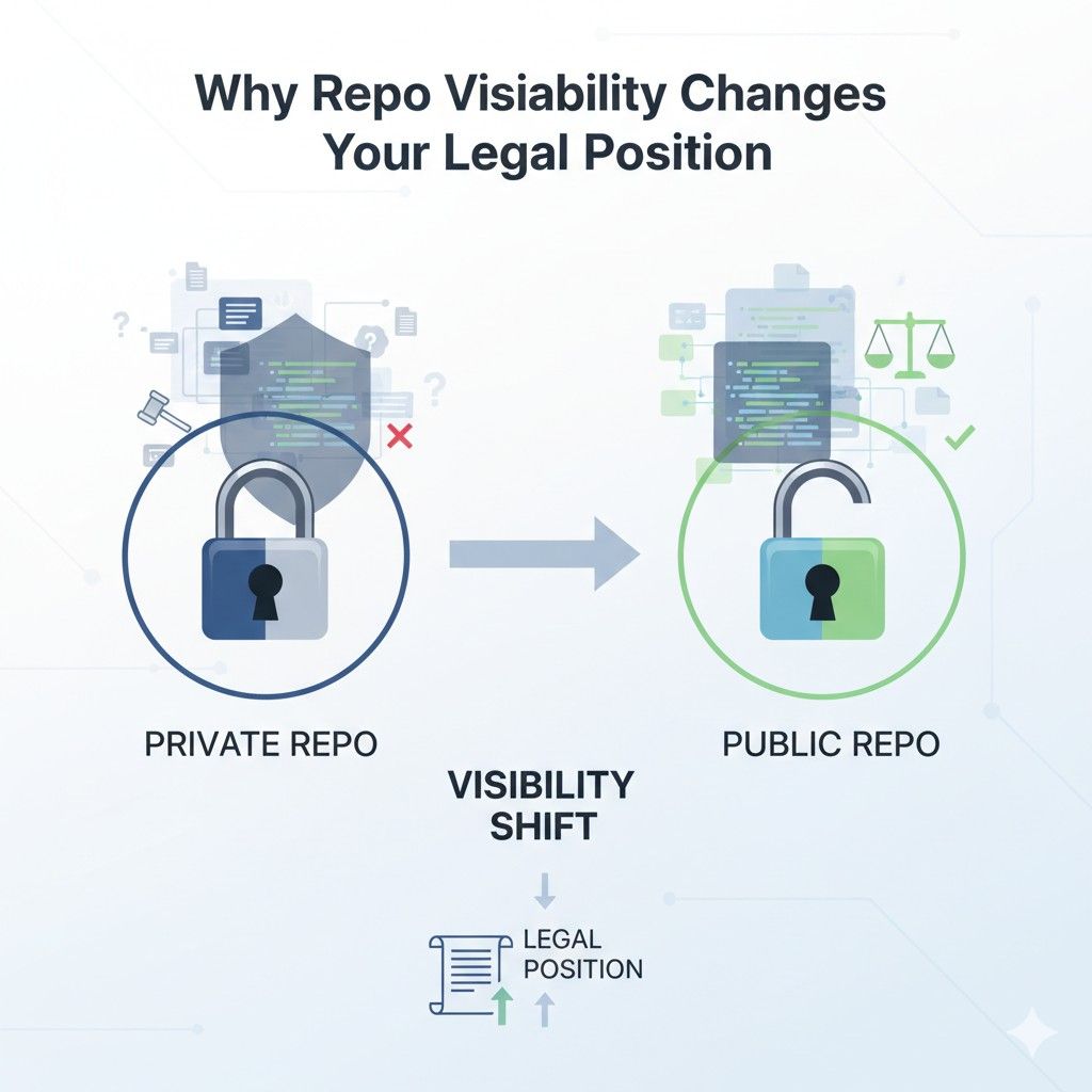 If you are already live with public repos, do not panic. Review what is out there. Identify what truly matters. Then protect what you can going forward. Compliance is not about perfection. It is about improving your position over time.