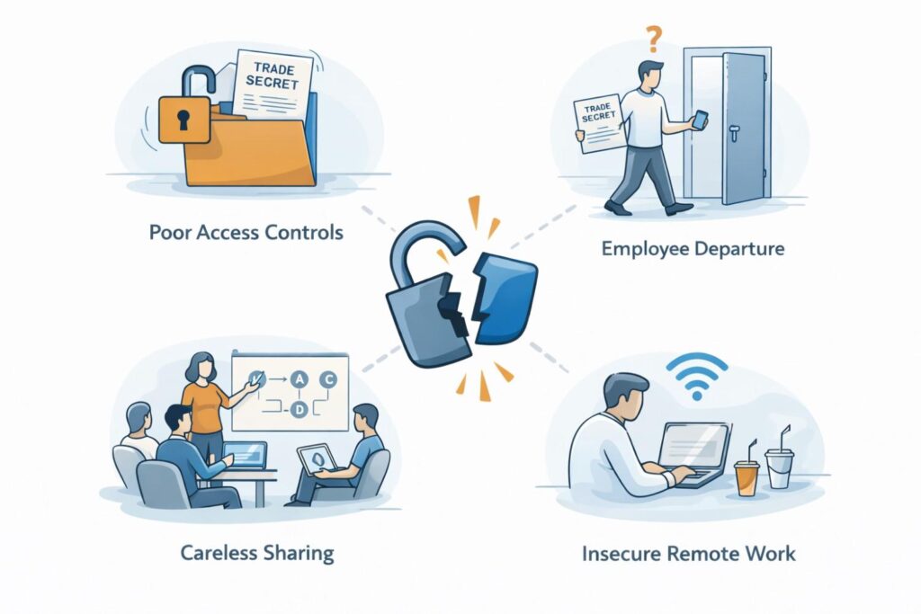 Someone who needed information for a short project keeps it forever. Someone who changed roles still sees old files. Over time, sensitive knowledge spreads too widely to be protected.