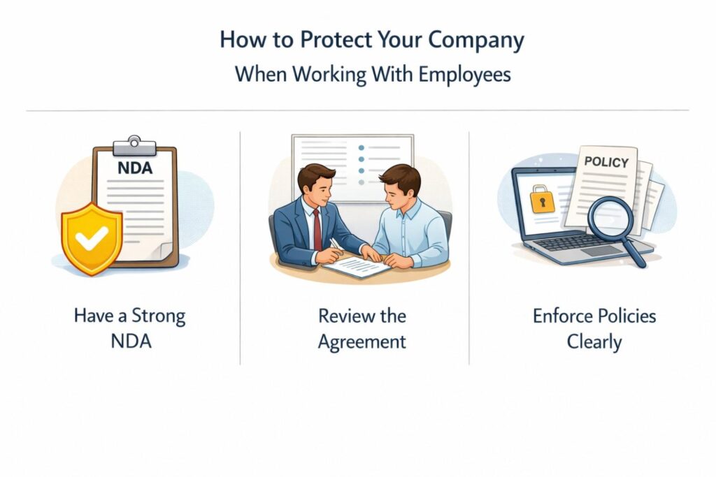 The goal is not to ban creativity. The goal is to prevent overlap that harms the company. Clear language helps employees understand what is allowed and what is not.