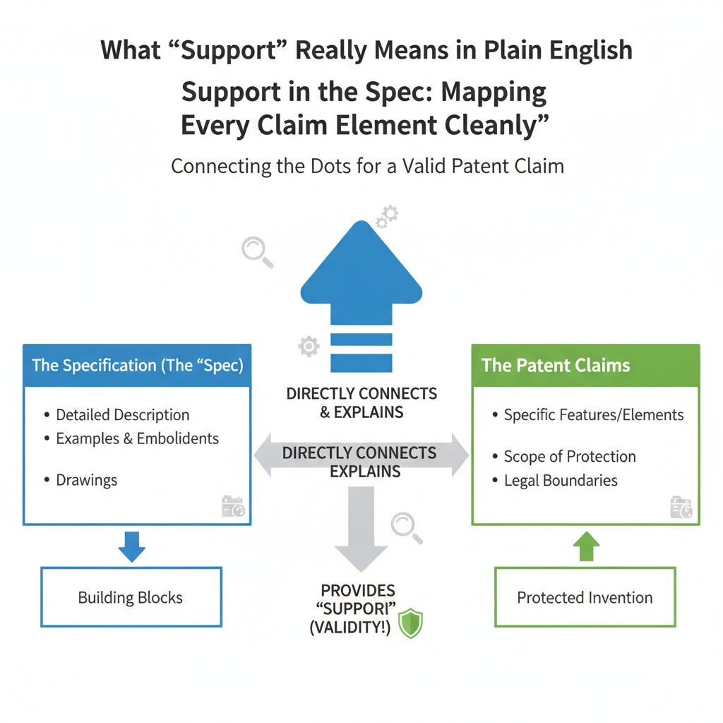 If the spec only talks about detection and separately talks about a response, the link is missing. That missing link is where claims start to fall apart.
