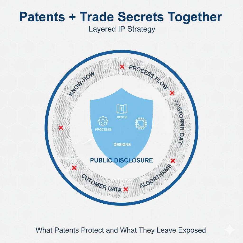 Instead of asking how much should we patent, ask which parts of our value would hurt the most if copied.