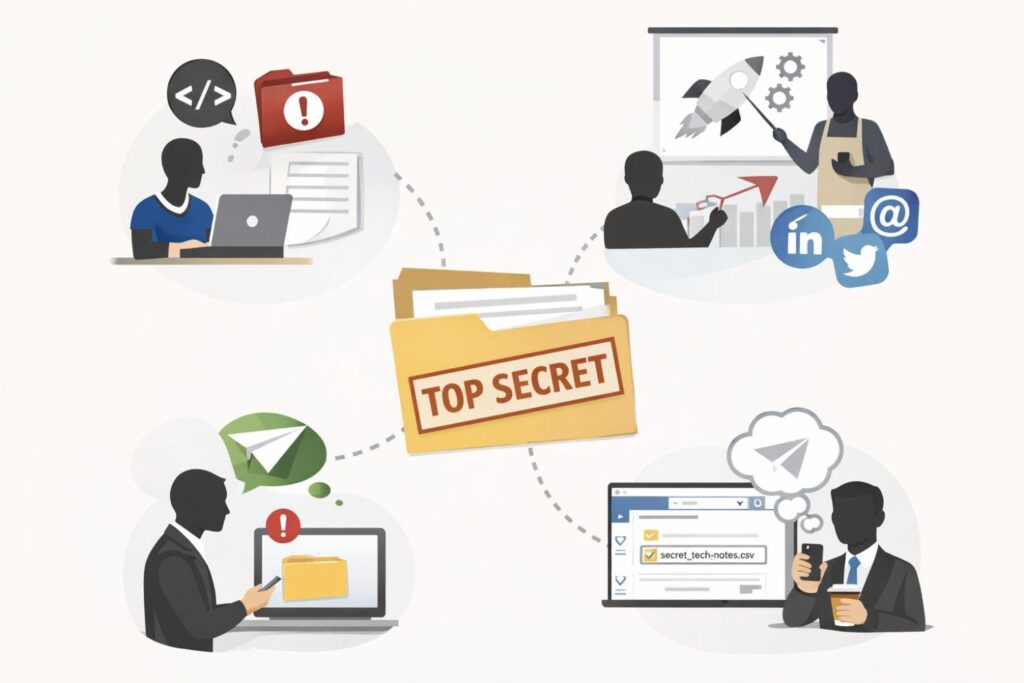 Another common issue is moving code between private and public repos. Even short exposure can matter. Once something is public, secrecy is gone. There is no undo button.