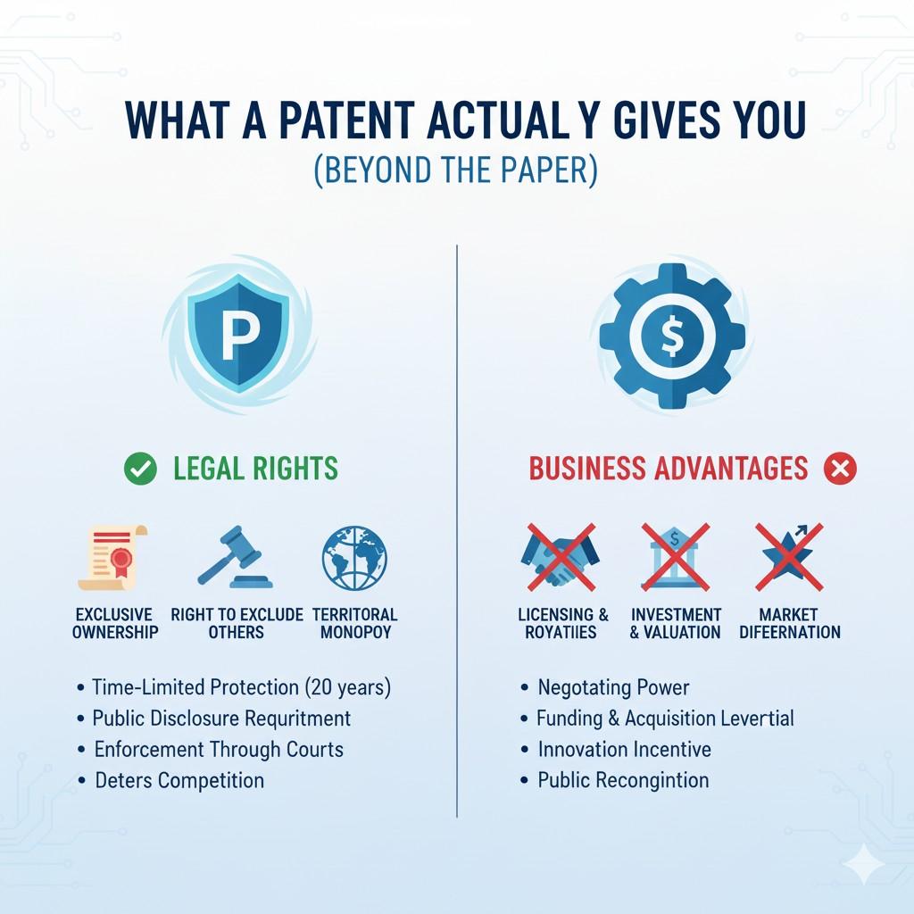 When done right, patent work runs in parallel with building, not instead of it. You do not pause your roadmap. You capture it.