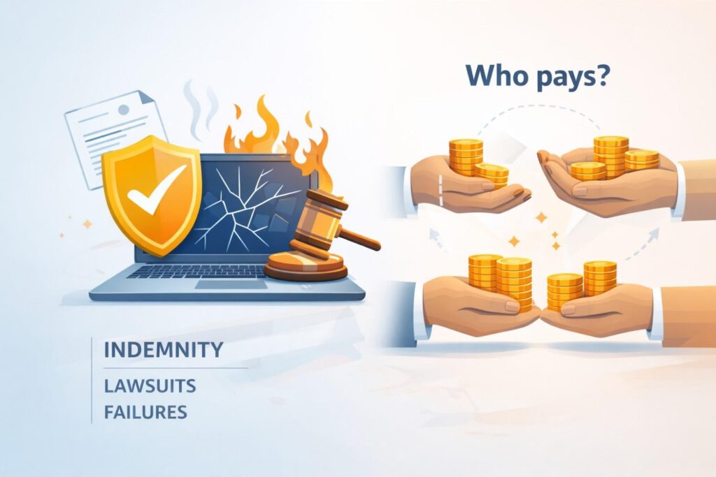 They avoid taking responsibility for how buyers use the product or combine it with other systems.