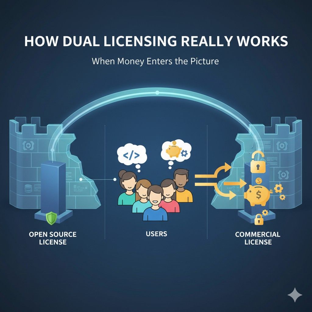 Next, test your license language against real scenarios. Imagine a startup embedding your database. Imagine a cloud provider hosting it. Imagine a consultancy reselling it. If the outcome feels wrong in any case, adjust.