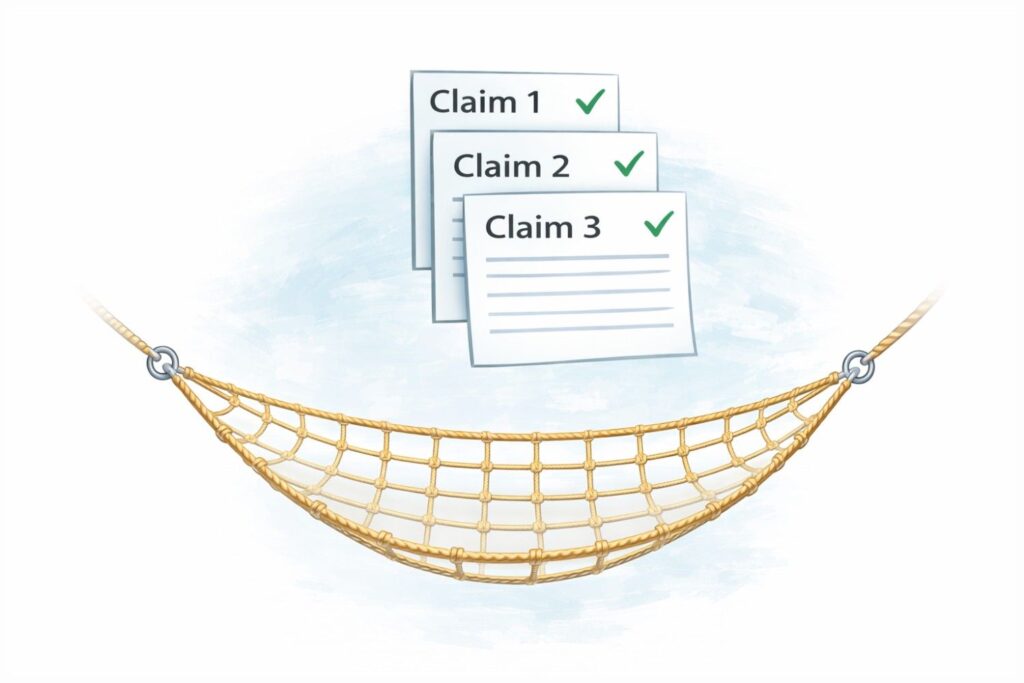 If one claim becomes less aligned with the product over time, another may still map cleanly.