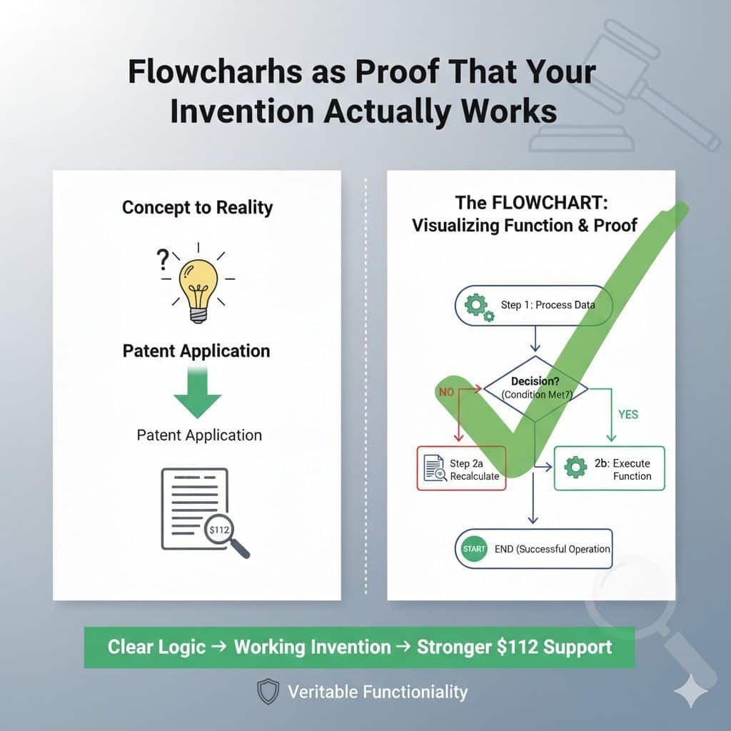 If you want help creating flowcharts that actually prove your invention works, with guidance from real patent attorneys who understand modern technology, PowerPatent was built for that.