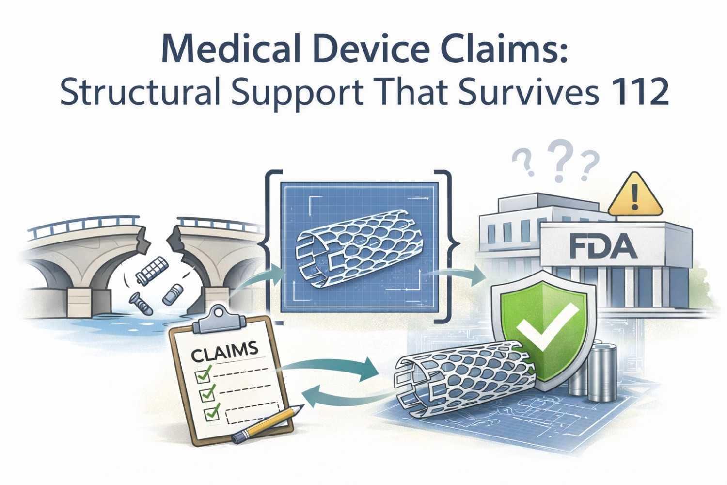 Discover how to draft medical device claims with enough structural detail to survive §112 challenges while keeping strong scope.
