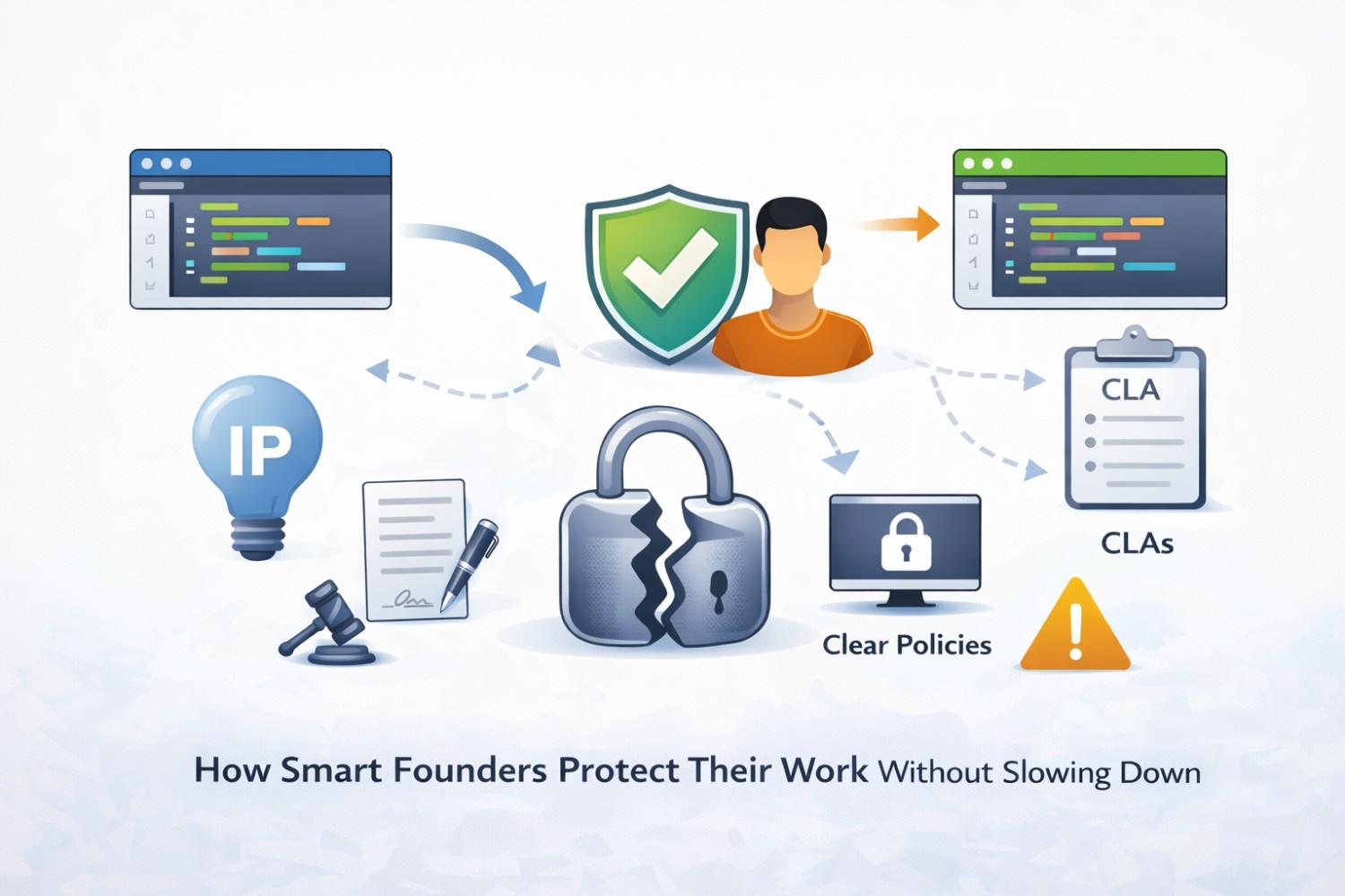 Forks and contributions explained. Learn IP ownership, assignment basics, and how startups avoid losing control of code.