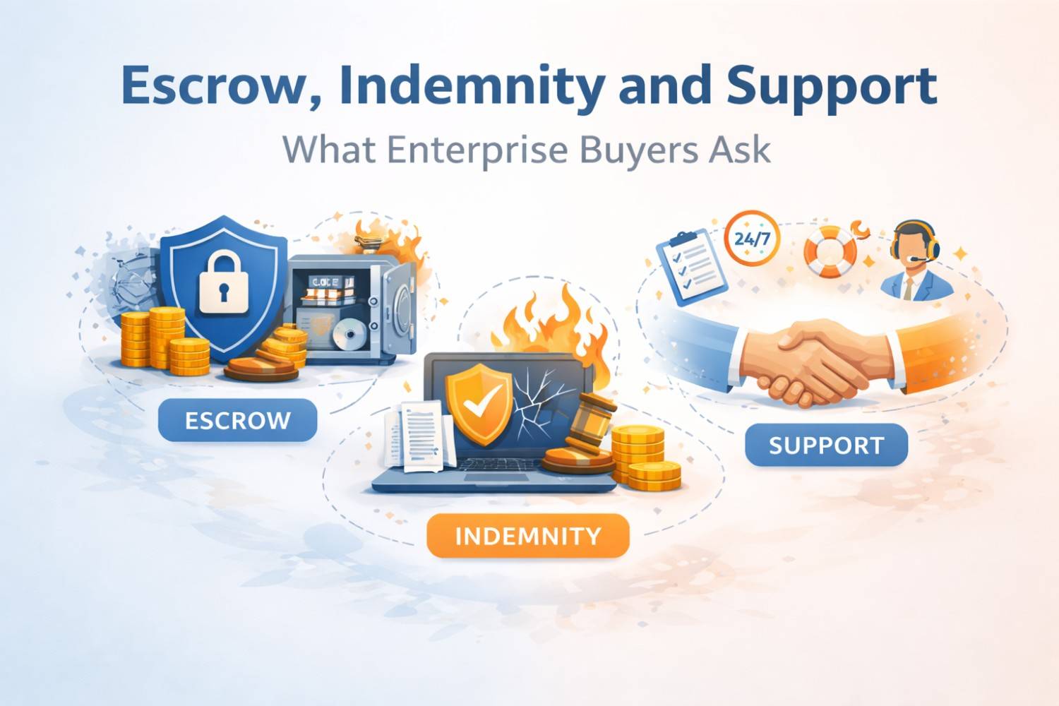 Escrow, Indemnity, and Support: What Enterprise Buyers Ask