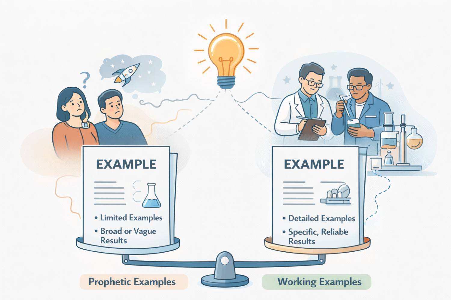 Understand the difference between prophetic and working examples—and which ones actually help satisfy enablement.