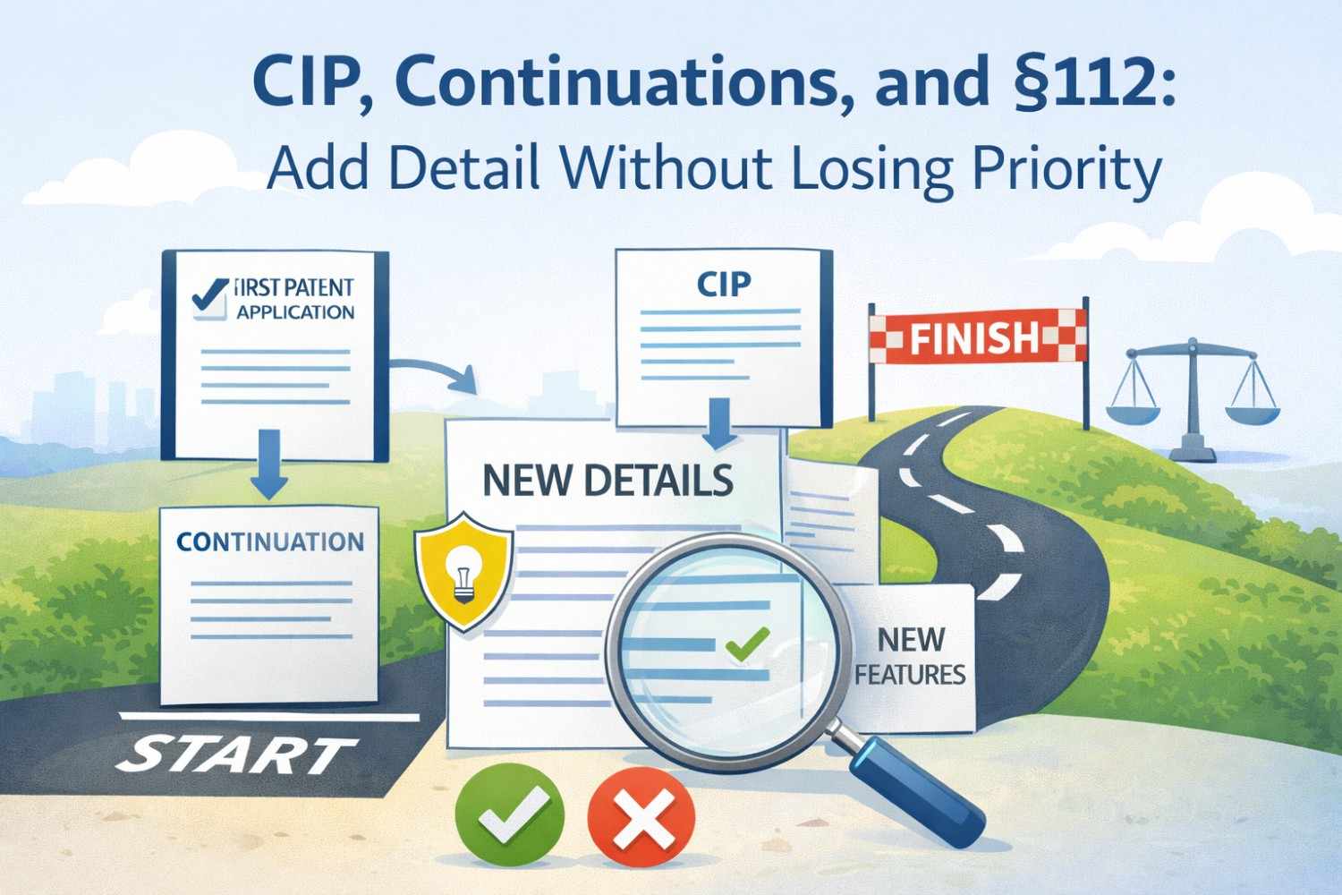 Understand how CIPs and continuations affect §112 support—and how to add detail without sacrificing priority dates.