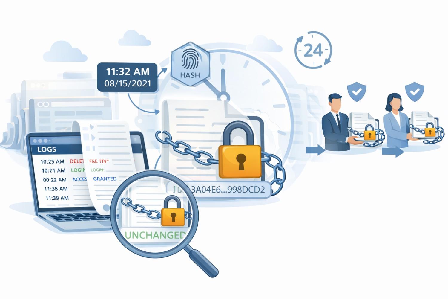 Proving Misappropriation: Logs, Hashes, and Chain of Custody