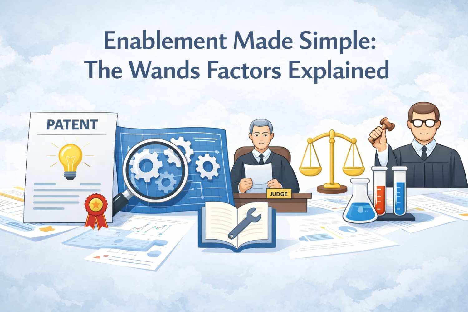 Understand the Wands factors in plain English and learn how much detail your patent needs to truly enable others to make and use your invention.